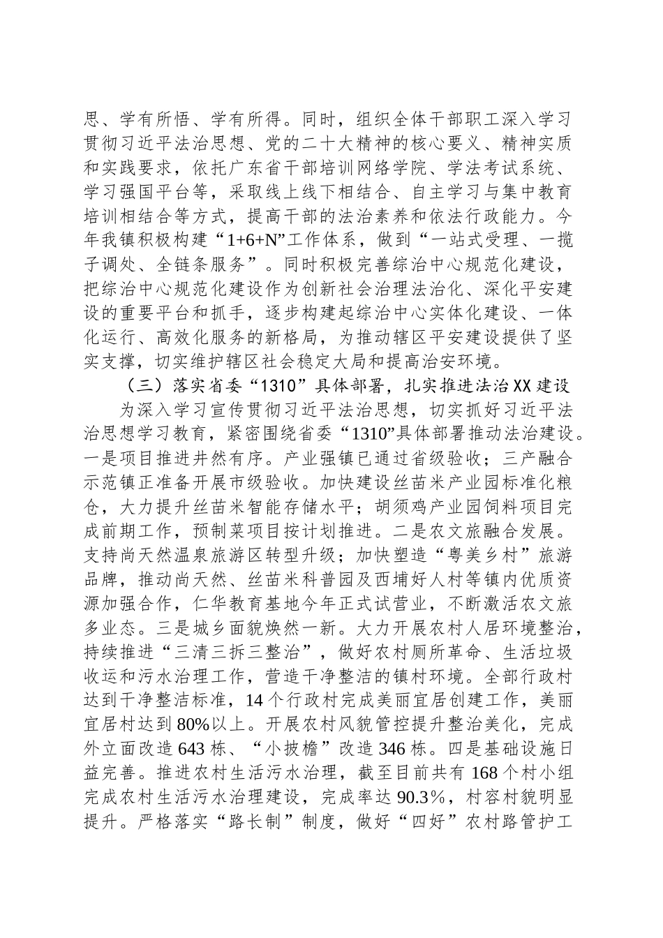 XX镇2024年法治政府建设年度报告_第2页