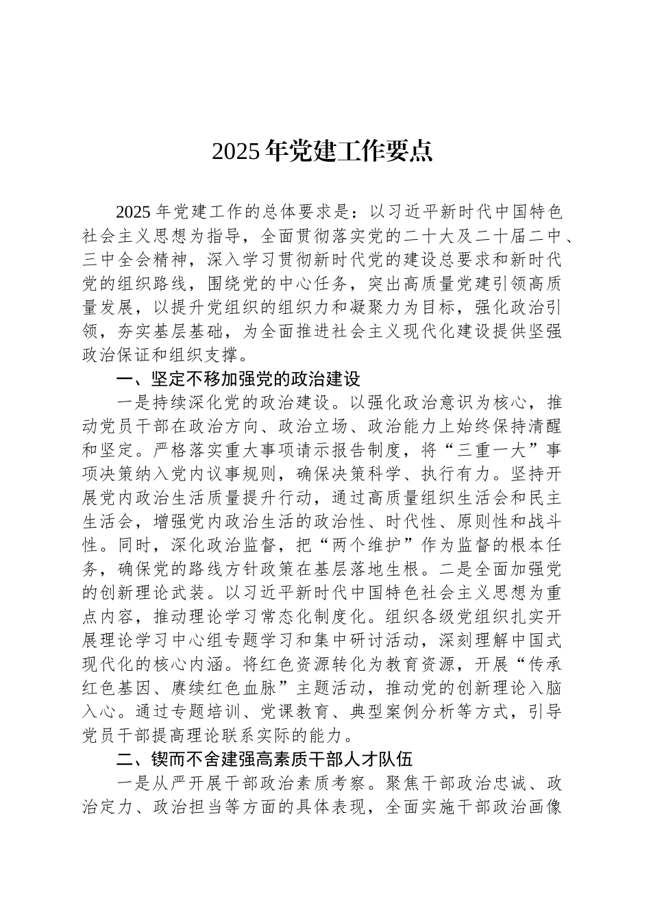 2025年党建工作要点_第1页