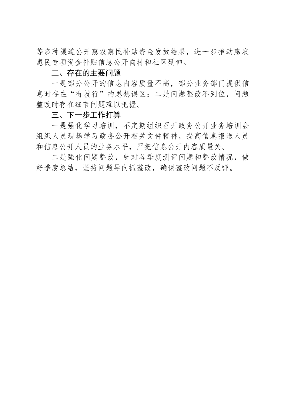 XX镇2024年度政务公开工作总结_第2页