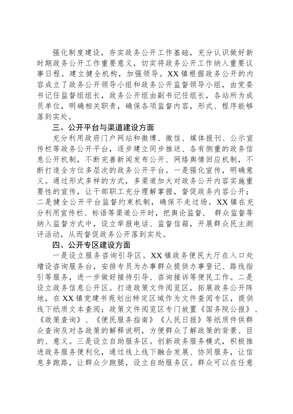 镇2024年度政务公开工作总结_第2页
