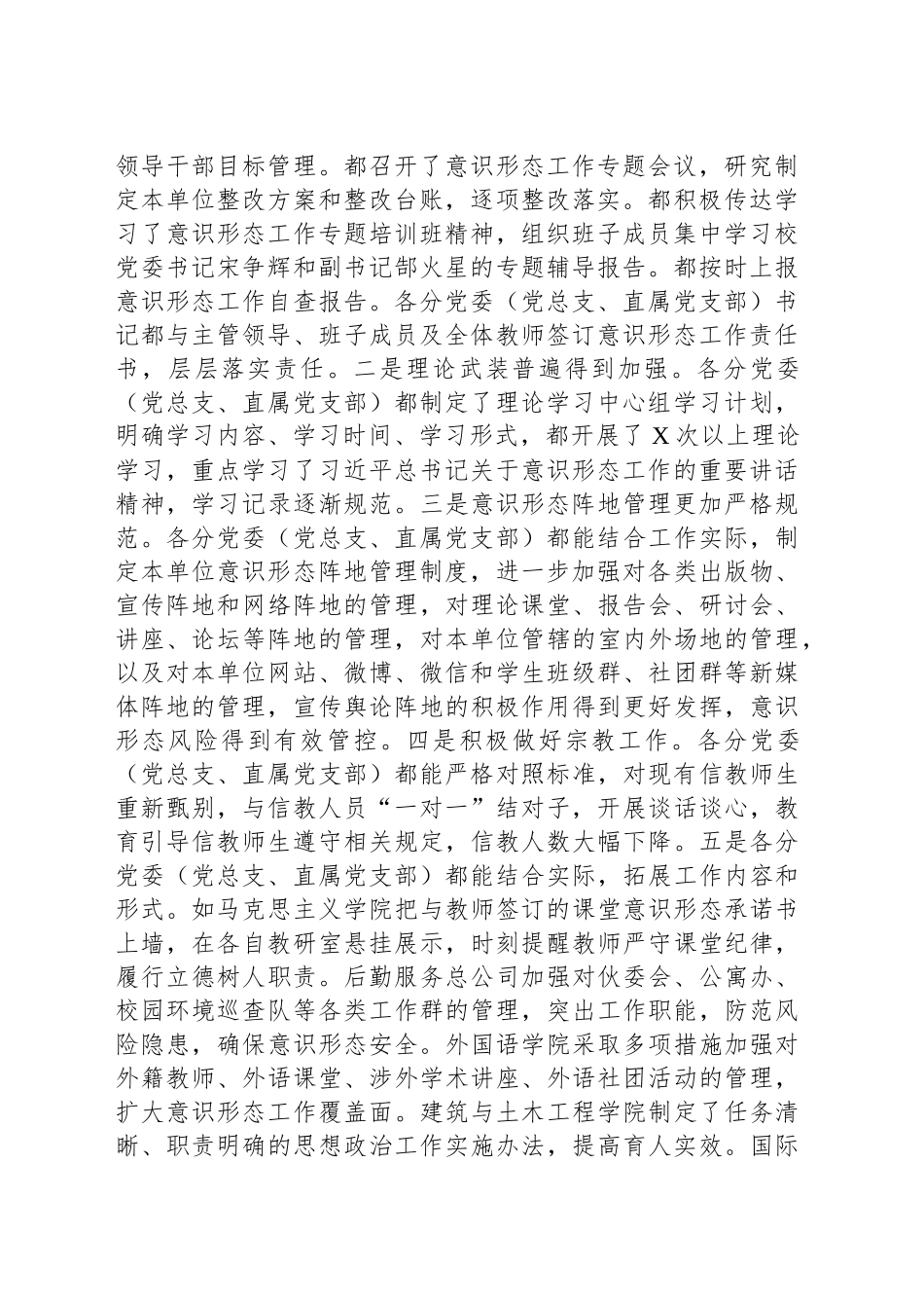2024年意识形态责任制检查督导情况报告_第2页
