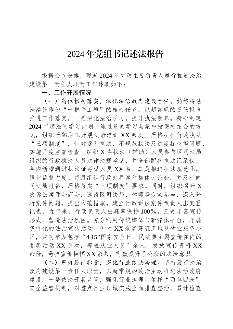 2024年党组书记述法报告_第1页