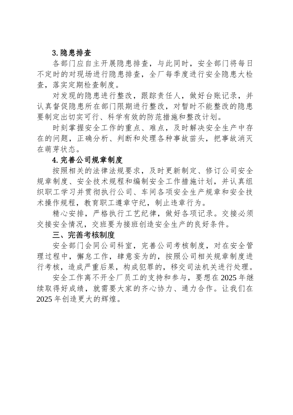2025年安全工作计划_第2页