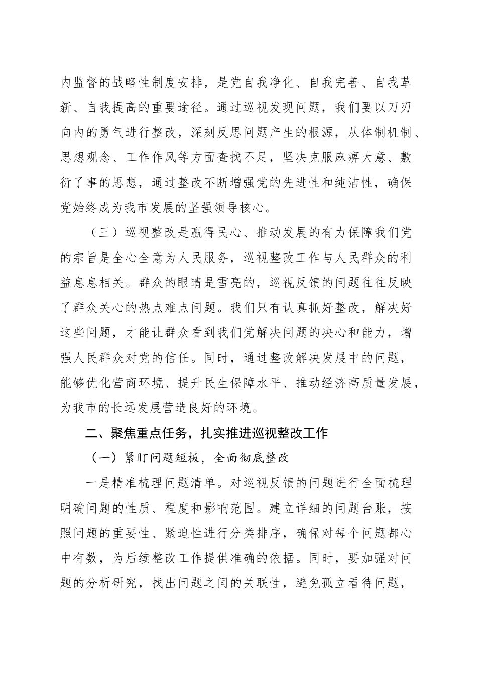 在推进巡视整改工作动员会议上的讲话_第2页