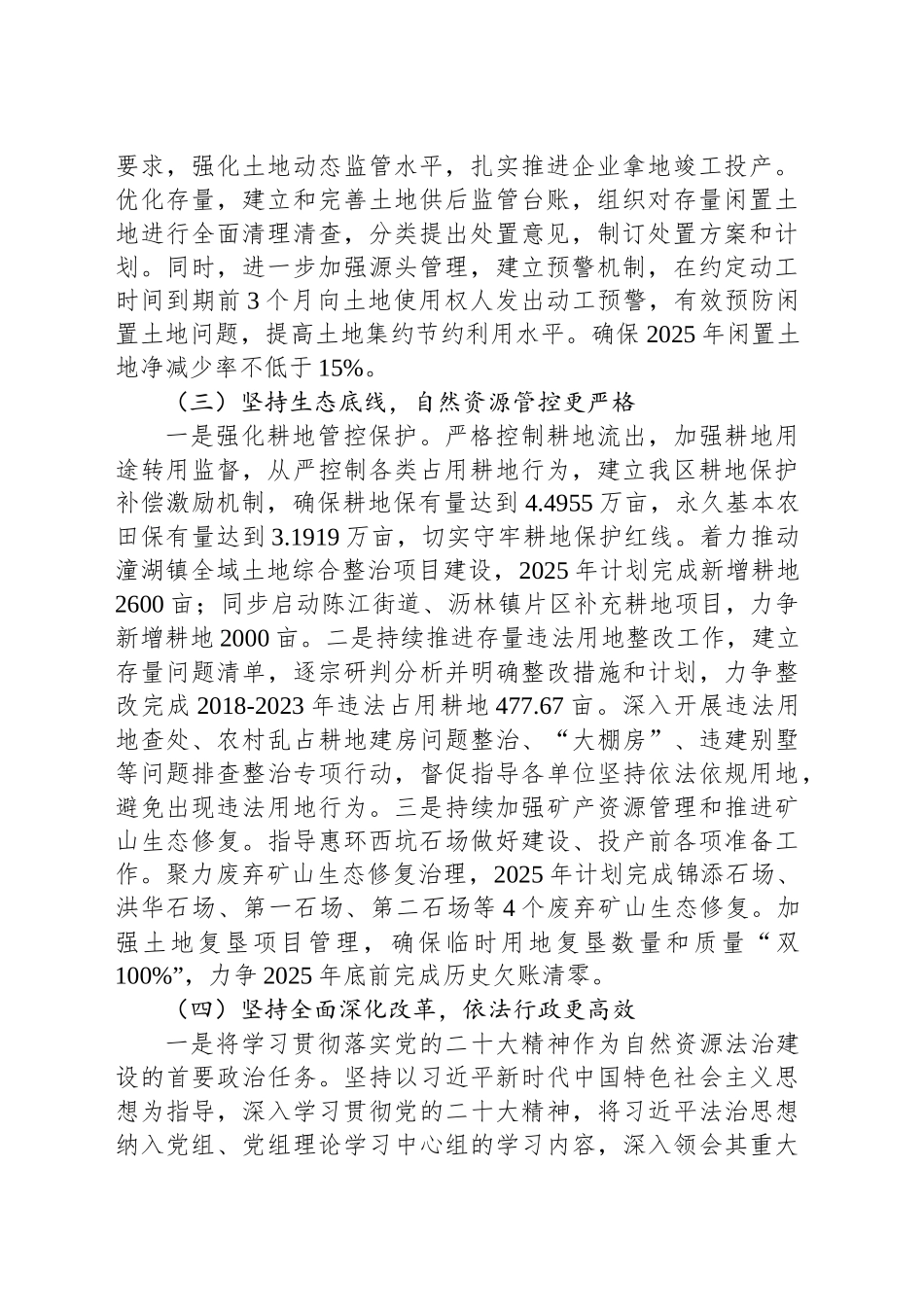 XX高新区自然资源分局2025年工作计划_第2页