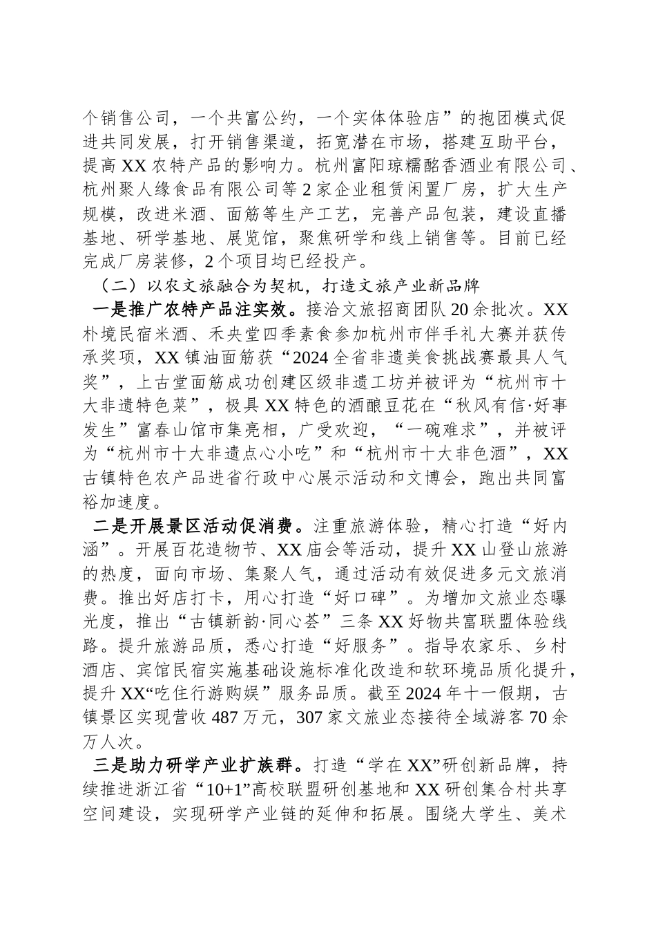 XX镇2024年工作总结及2025年工作思路_第2页