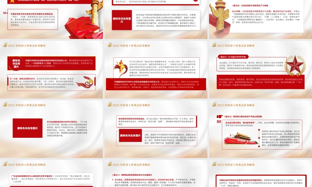 2024年中央经济工作会议党课PPT课件含讲稿：2025年经济工作重点任务解读（5700字，24张）