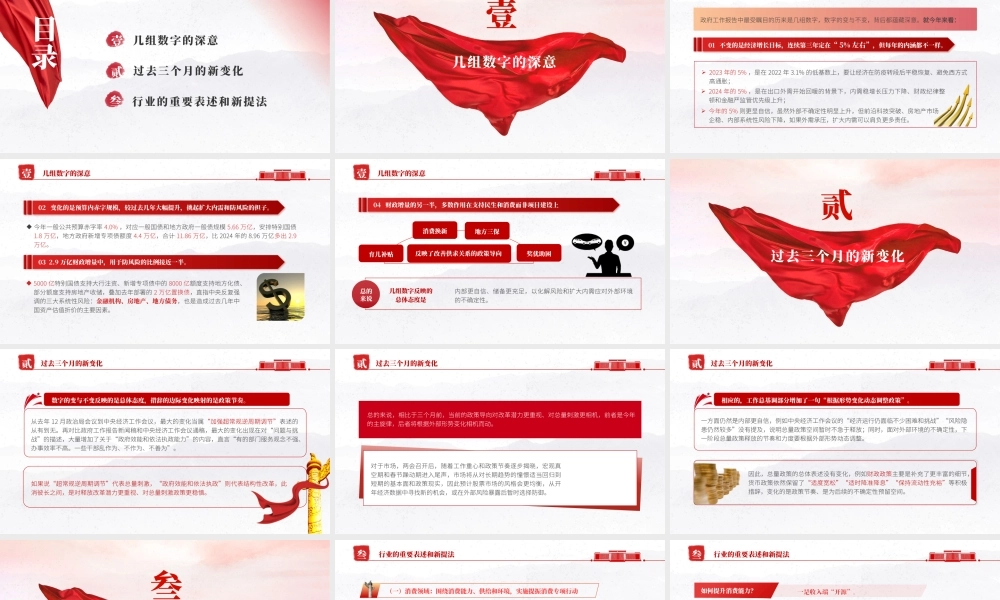两会党课PPT课件含讲稿：：学习解读2025政府工作报告新变化新提法（3800字，26张）