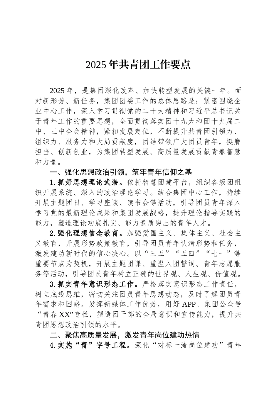 2025年共青团工作要点_第1页