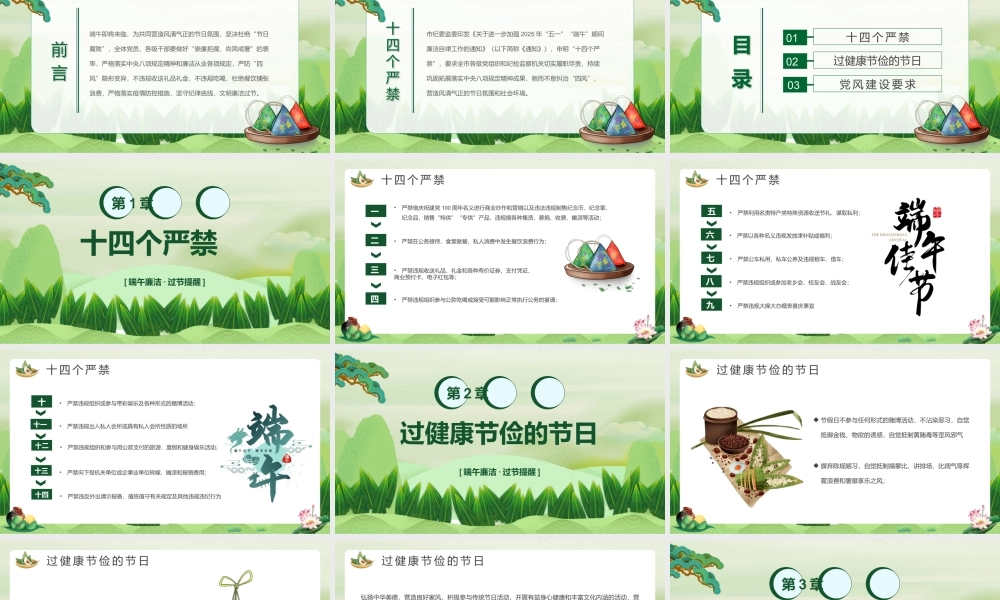 端午廉洁PPT课件（20250520）