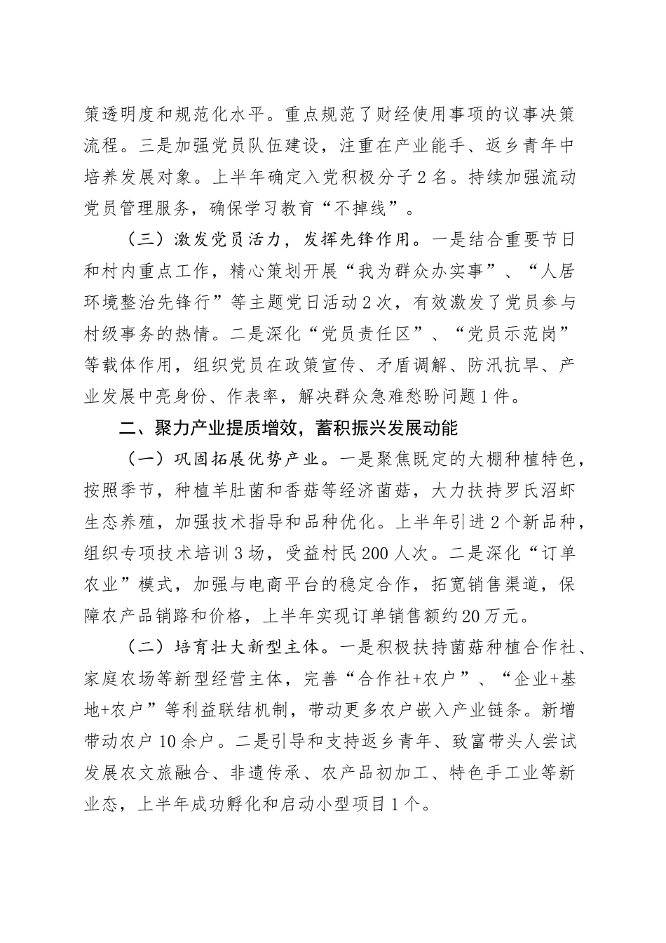 2025年上半年驻村工作总结_第2页