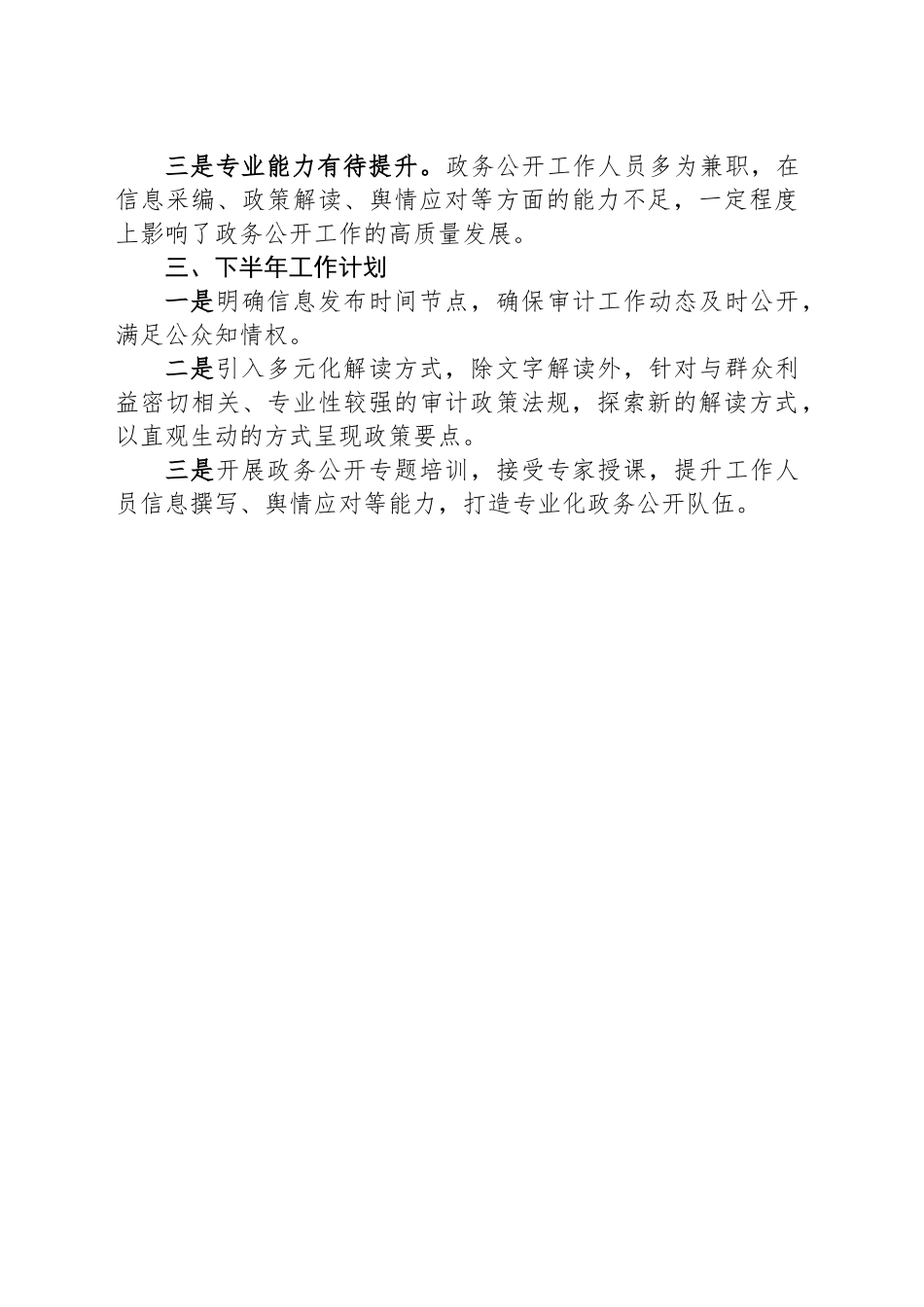 县审计局2025年度上半年政务公开工作总结_第2页