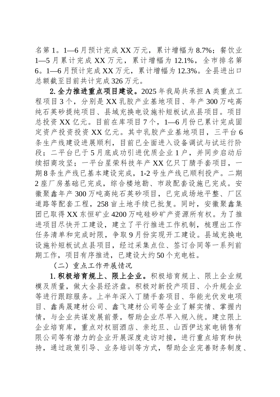 县工业和信息化局2025年上半年工作总结下半年工作计划_第2页