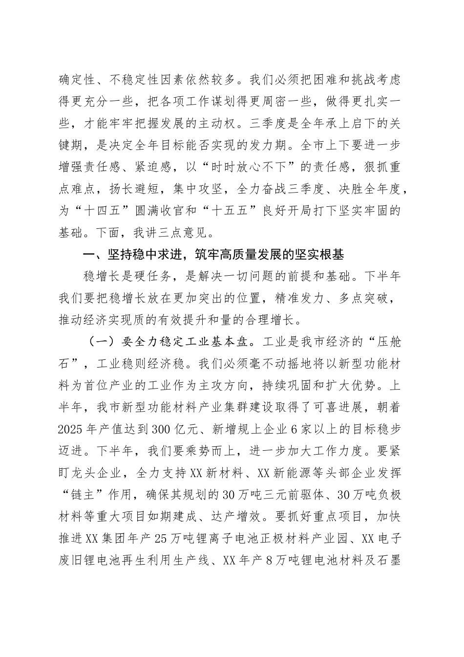在2025年第二季度市委常委会会议暨财经委员会会议上的讲话_第2页