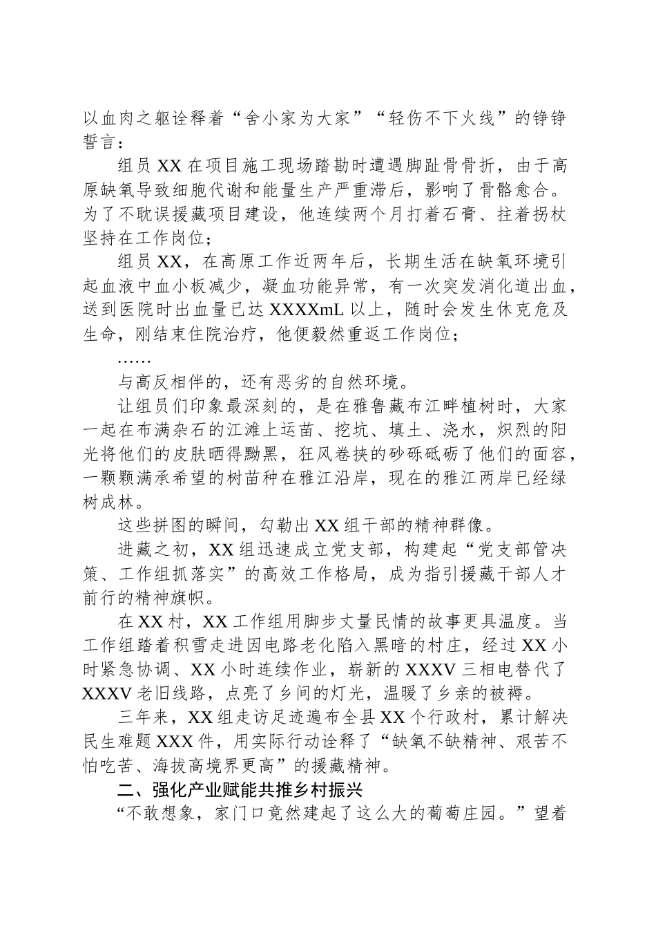 援藏工作总结材料_第2页