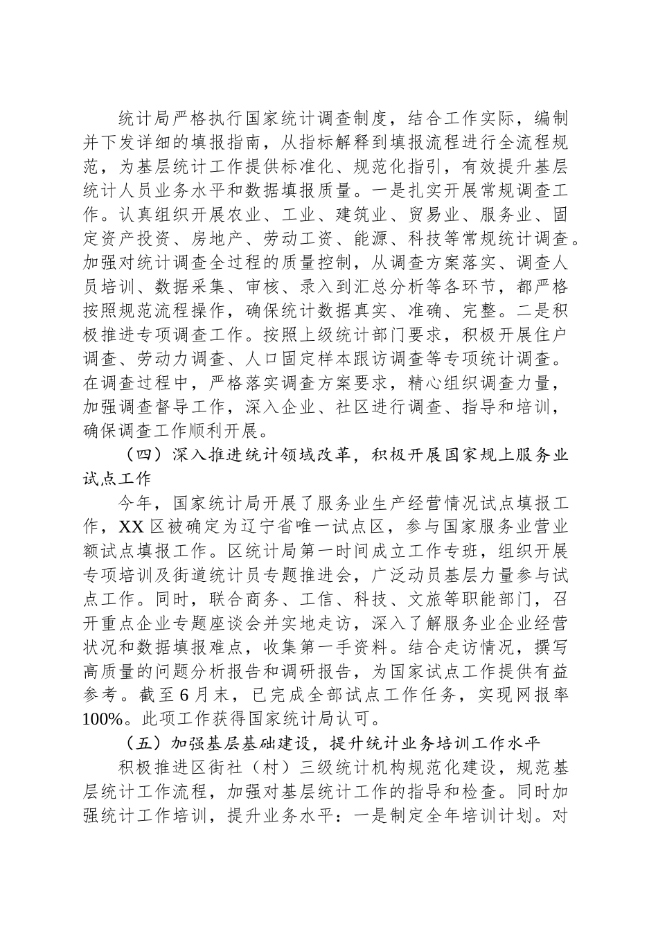 区统计局2025年上半年工作总结_第2页